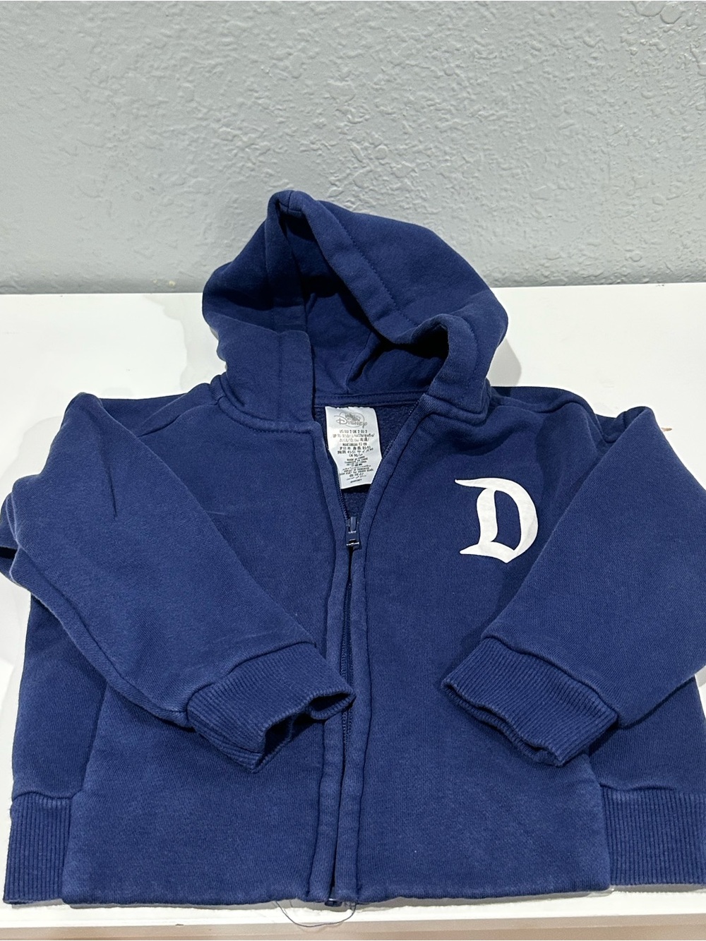 Disney Kids Navy Hooded Zip-Up Sweatshirt 2T